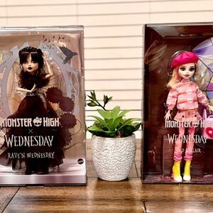 Monster High Dolls - Raven and Clawdeen in Black and Pink